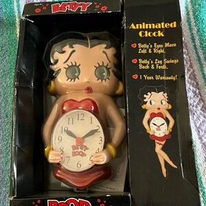 Betty Boop 3D Animated Analog Wall Clock -